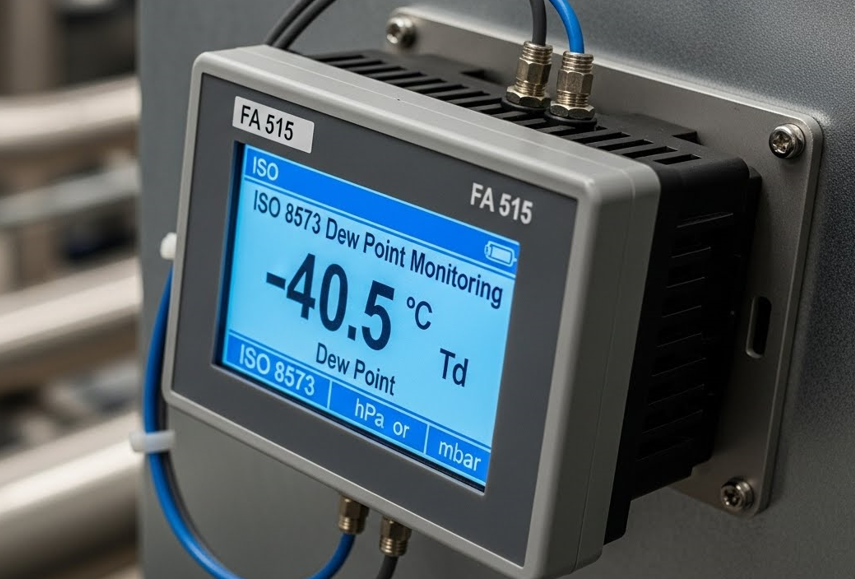 Achieving Precision Compressed Air Quality with FA 515 ISO 8573 Dew Point Monitoring